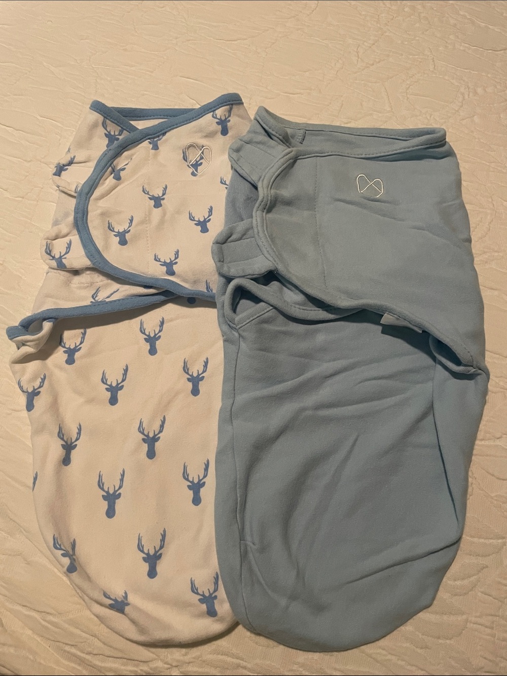SwaddleMe Blue Newborn Swaddle Set with Deer Print